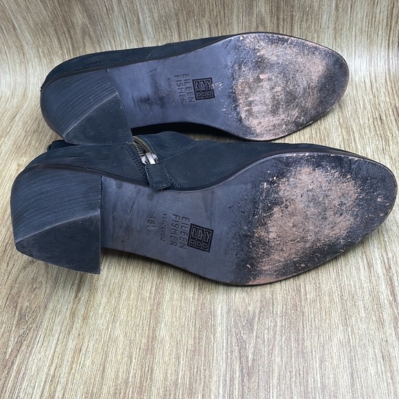 Eileen Fisher Leather Black Anke Boot - Picture 8 of 11
